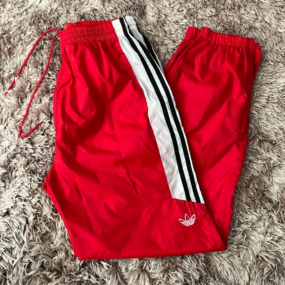 Adidas nylon track pants